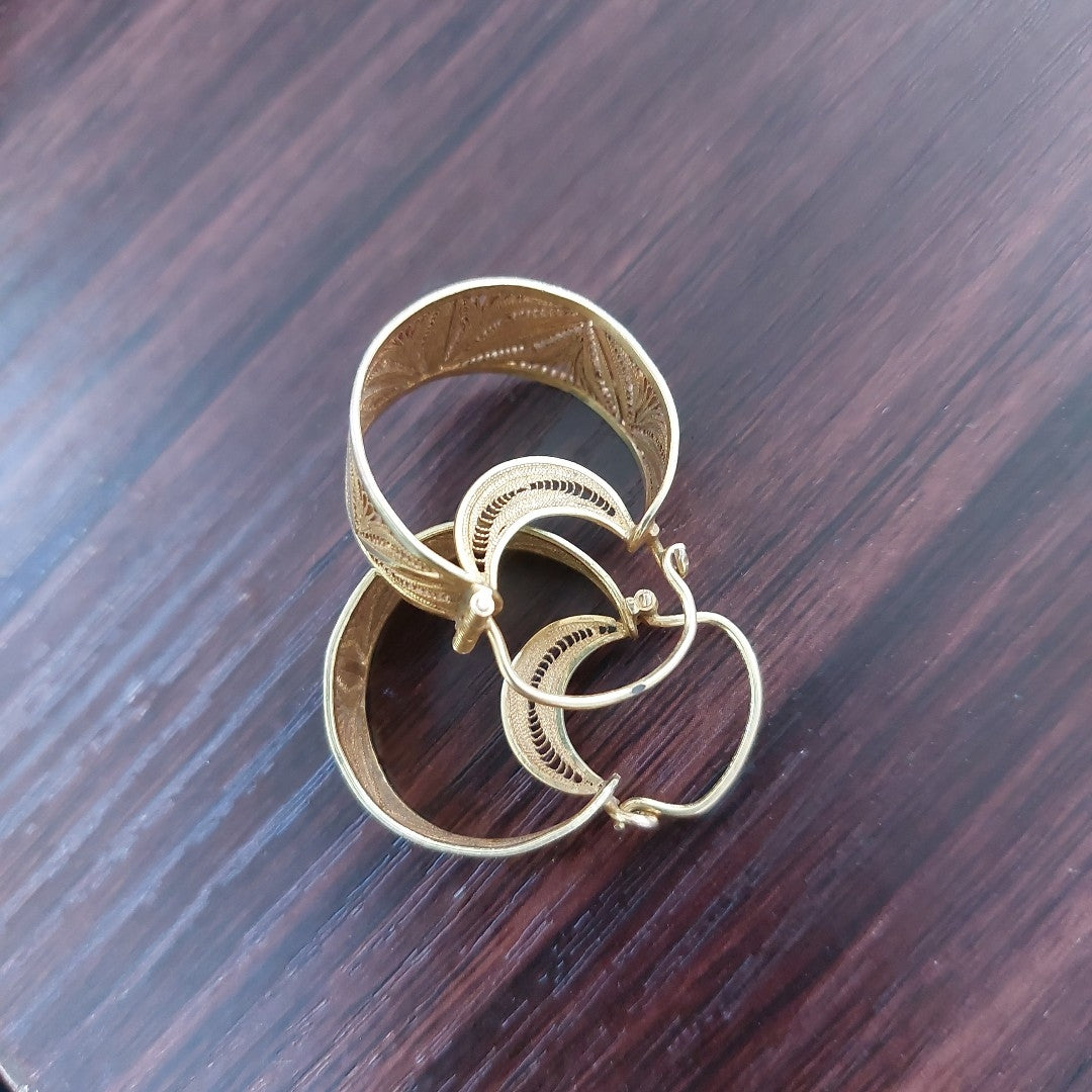 ARETES PAR ORO 10 K 7.8 GRMS (SEMINUEVO)