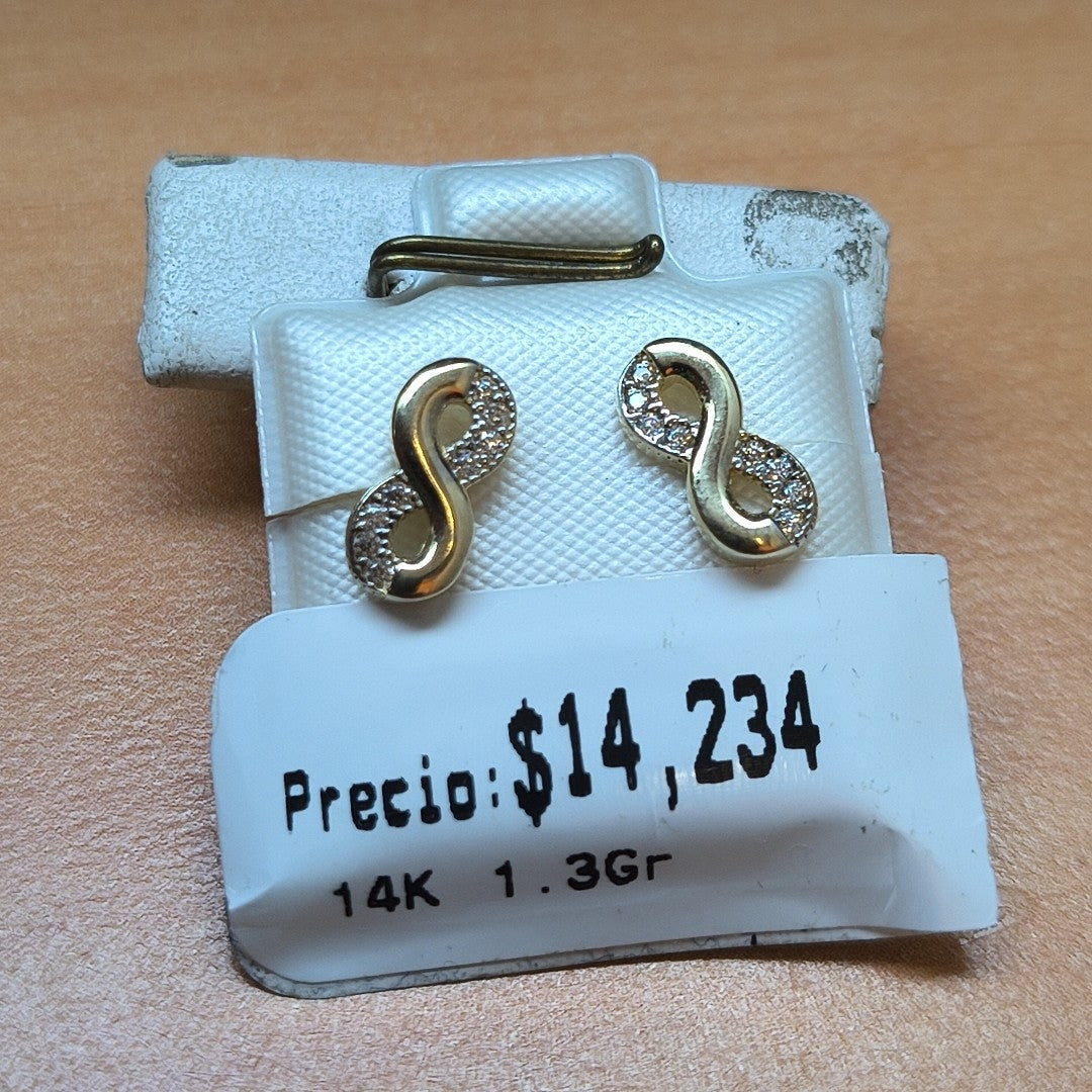 BROQUELES ORO 14K 1.3 (NUEVO)