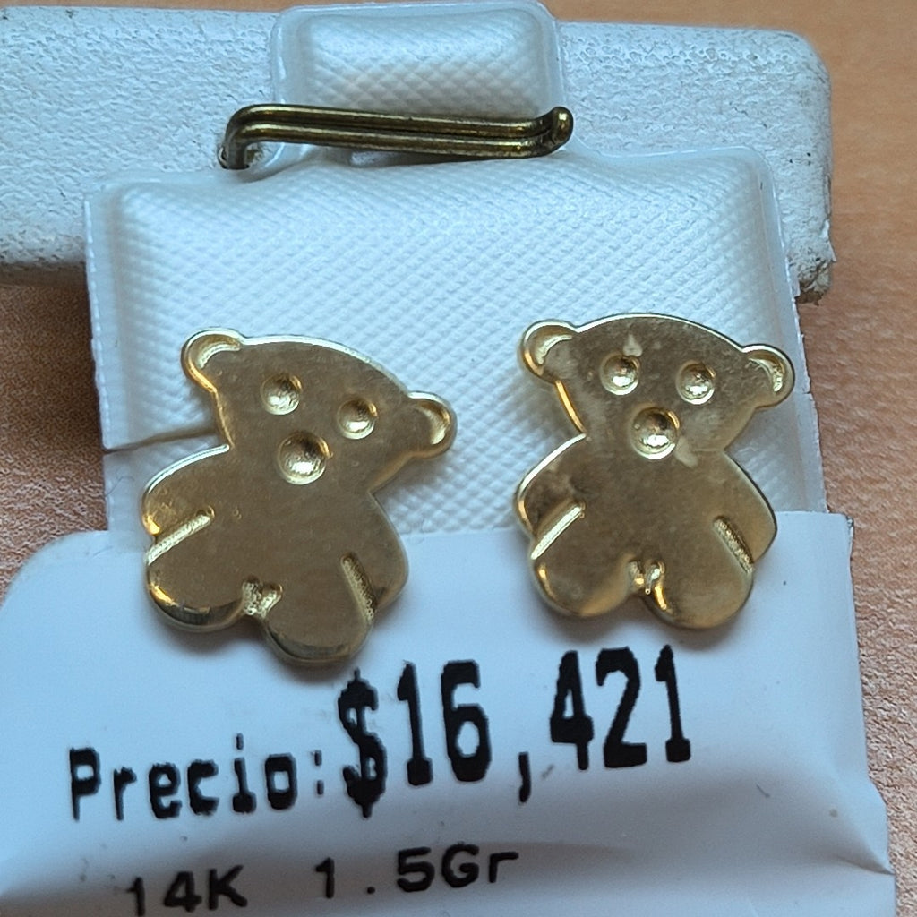 BROQUELES ORO 14K 1.5 (NUEVO)