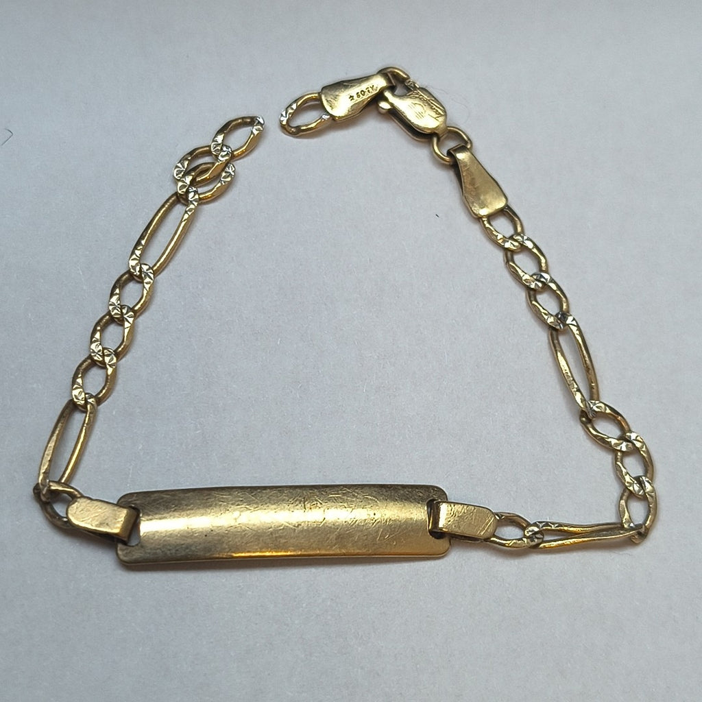 ESCLAVA ORO, RODIADO 10 K 2.6 GRMS (SEMINUEVO)
