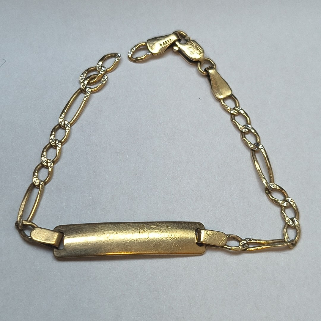ESCLAVA ORO, RODIADO 10 K 2.6 GRMS (SEMINUEVO)