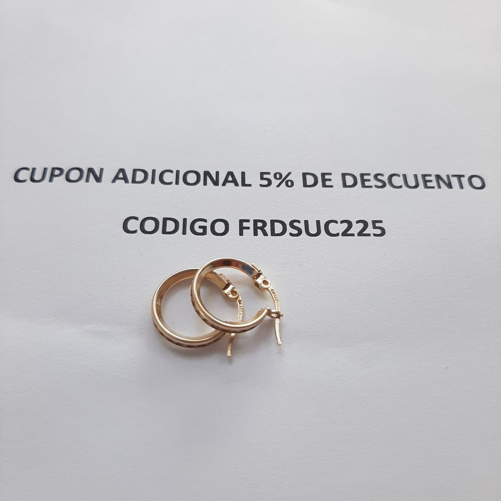 ARRACADAS PAR ORO 10 K 1,30 GRMS (SEMINUEVO)