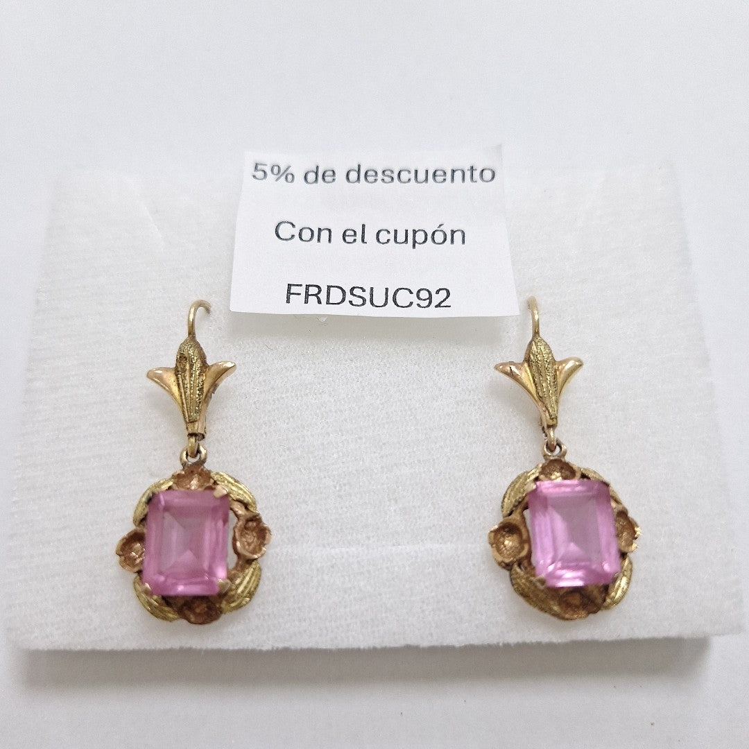 ARETES PAR ORO 14 K 8,20 GRMS (SEMINUEVO)