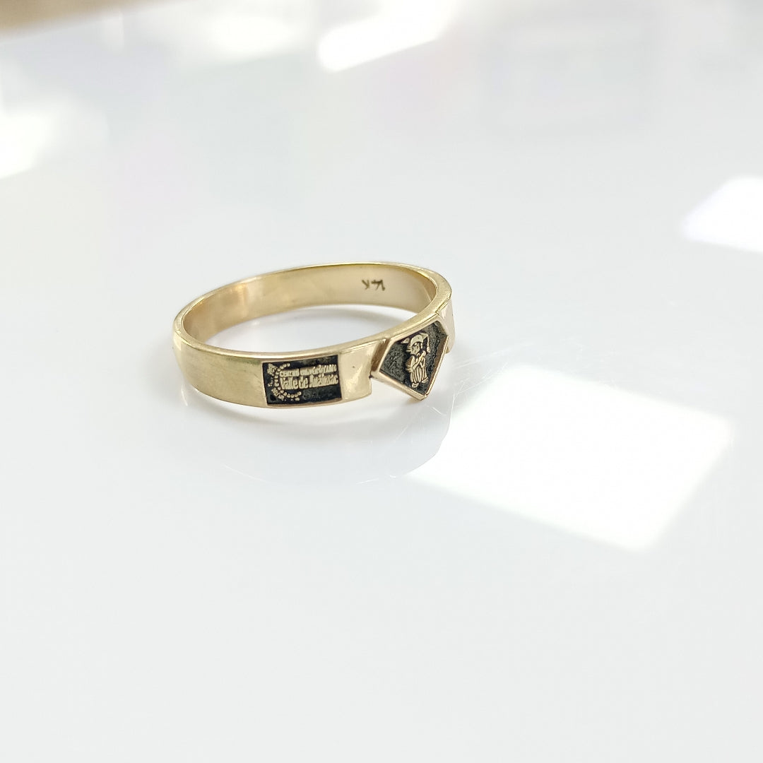 ANILLO DE GRADUACIÓN ORO 14 K 3.8 GRMS (SEMINUEVO)