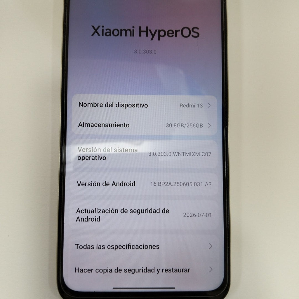 CELULAR XIAOMI REDMI 13 24049RN28L (2024) 256 GB 8 GB RAM (SEMINUEVO)
