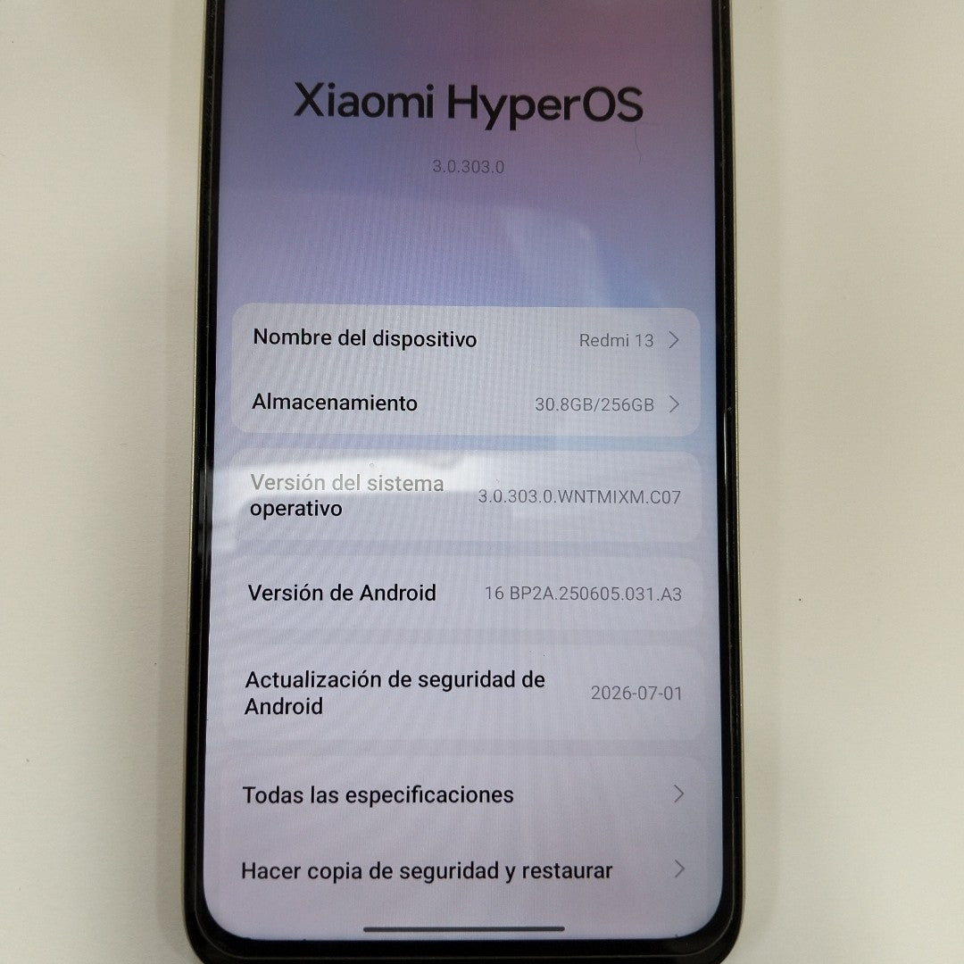 CELULAR XIAOMI REDMI 13 24049RN28L (2024) 256 GB 8 GB RAM (SEMINUEVO)