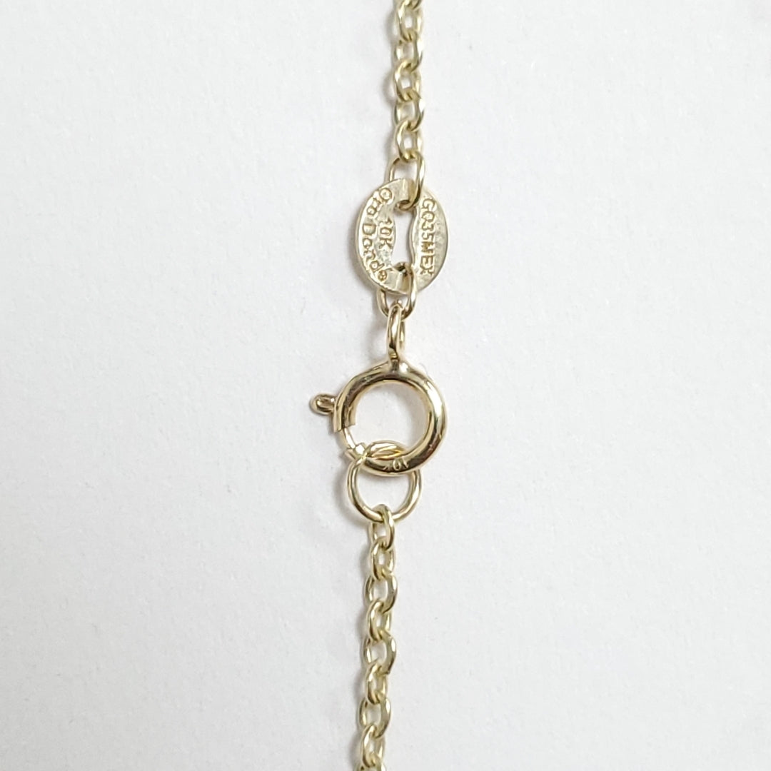 PULSERA ESPECIAL CON DIJES ELEFANTES 10K 18 CM 2.2 GR (NUEVO)