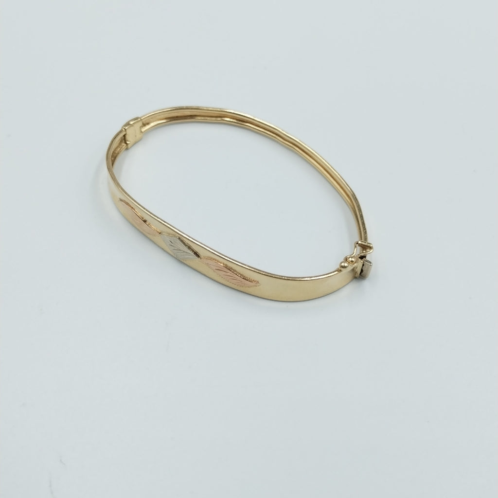 PULSERA RIGIDA ORO COMBINADO 14 K 9,90 GRMS (SEMINUEVO)