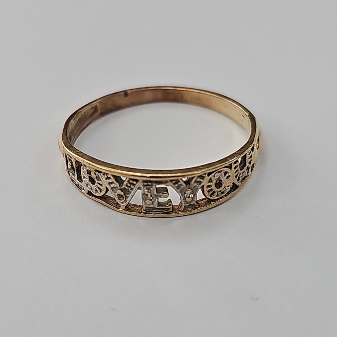 ANILLO DE GRADUACIÓN ORO 10 K 1.7 GRMS (SEMINUEVO)
