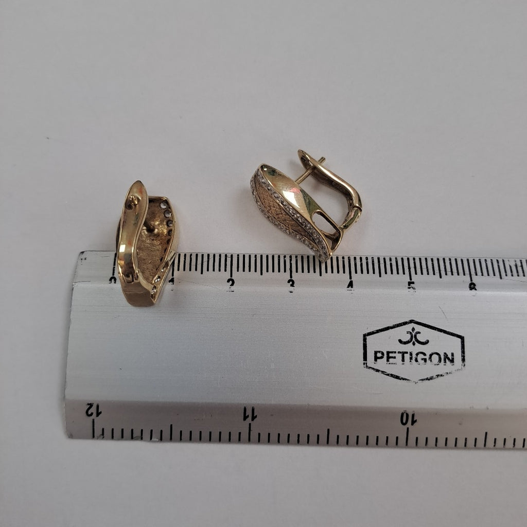 ARRACADAS PAR ORO 8 K 5.3 GRMS (SEMINUEVO)