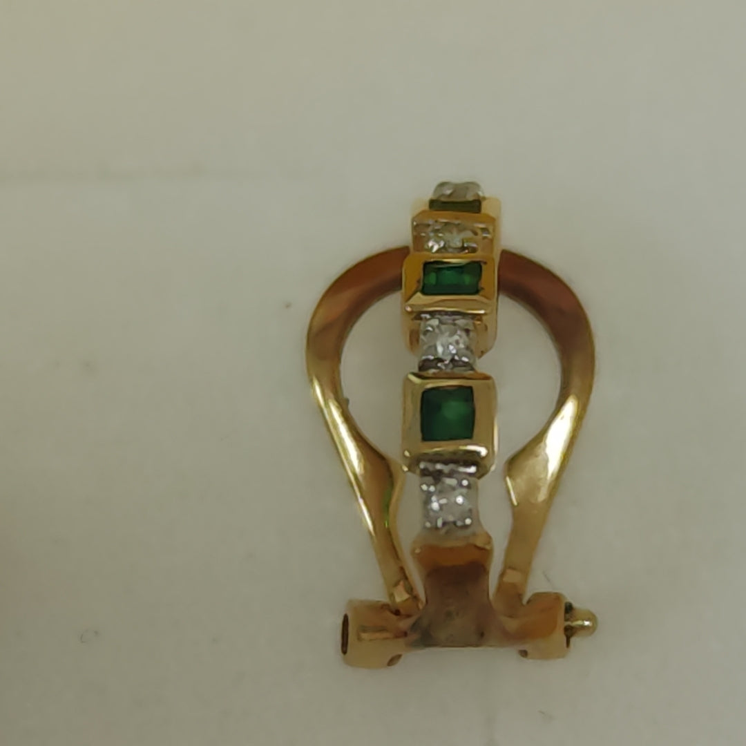 ARETES PAR ORO 14 K 2,10 GRMS (SEMINUEVO)