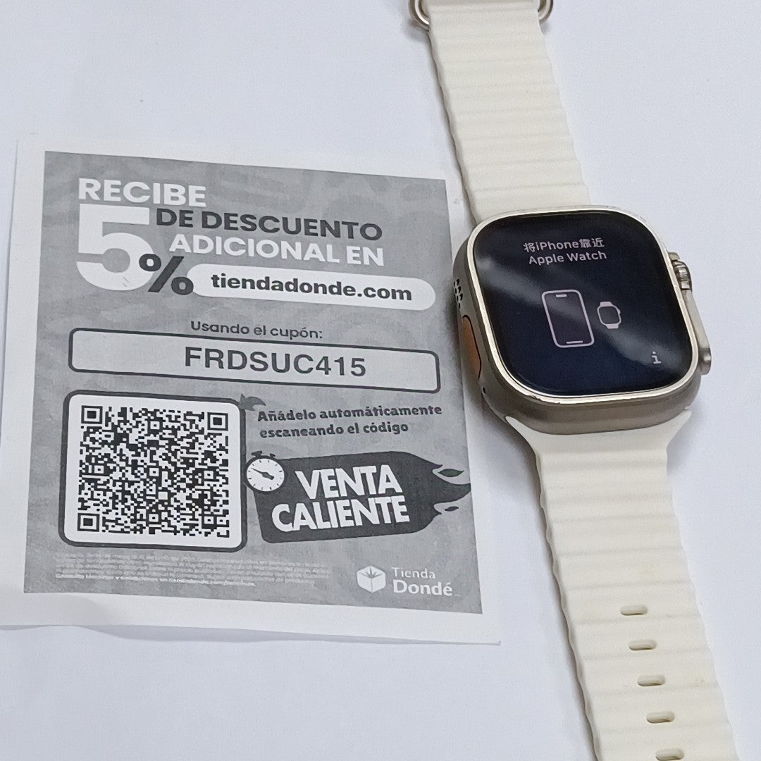 SMARTWATCH APPLE ULTRA TITANIO A2622 49 MM GPS + CELULAR (SEMINUEVO)
