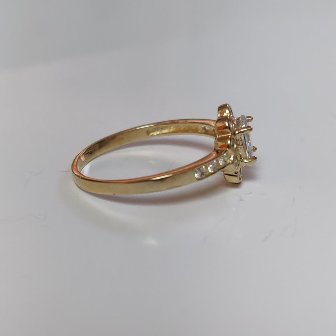 ANILLITO CON CIRCONIAS 14K 7 TALLA 1.5 GR ADP 60 (NUEVO)