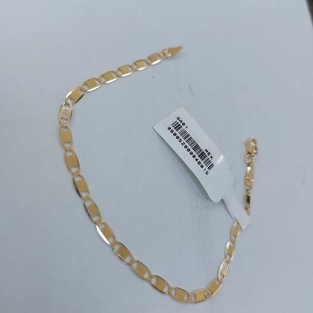 PULSERA TEJIDO GUCHI ESPEJO COMBINADO 10K 18CM 2.1GR GUCHIESPEJO060 (NUEVO)