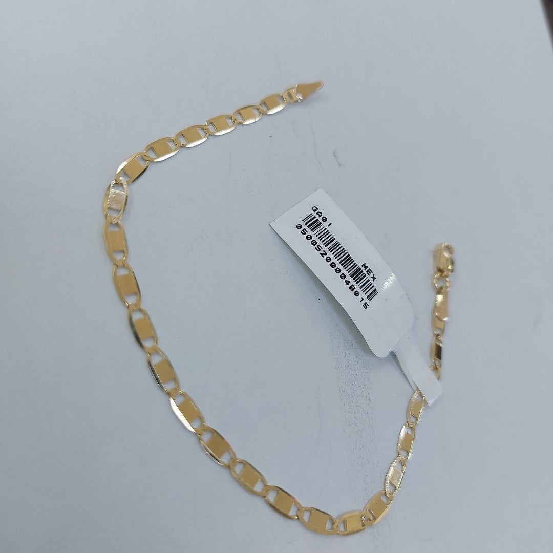 PULSERA TEJIDO GUCHI ESPEJO COMBINADO 10K 18CM 2.1GR GUCHIESPEJO060 (NUEVO)