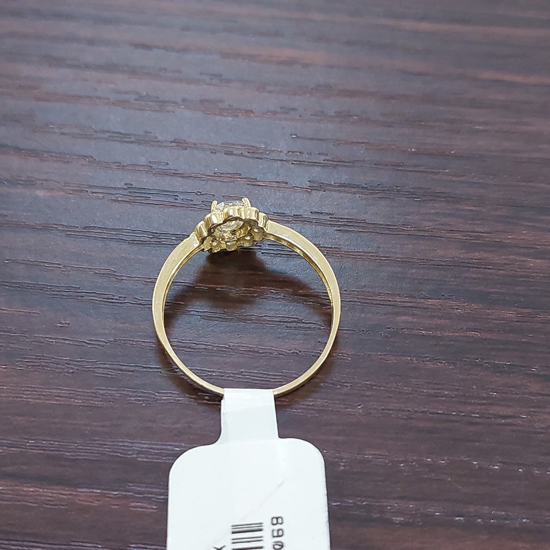 ANILLITO CON CIRCONIAS 14K 8 TALLA 1.6 GR ADP 60 (NUEVO)