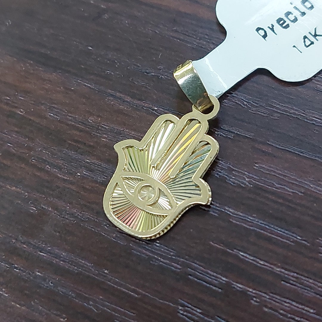 DIJE MANO DE FATIMA 14K 0.8 GR DLO 02 (NUEVO)