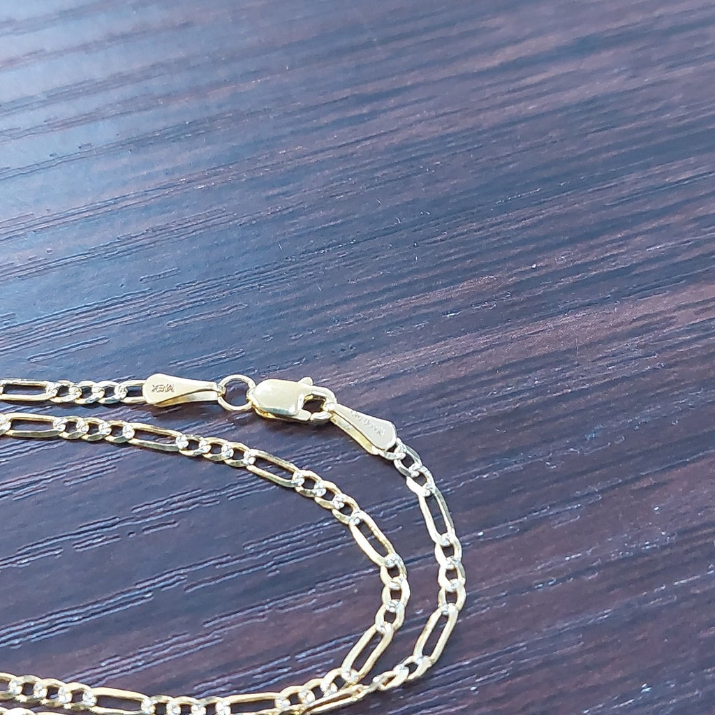 CADENA TEJIDO 3X1 DIAMANTADA 14K 50CM 3GR FPR05050 (NUEVO)