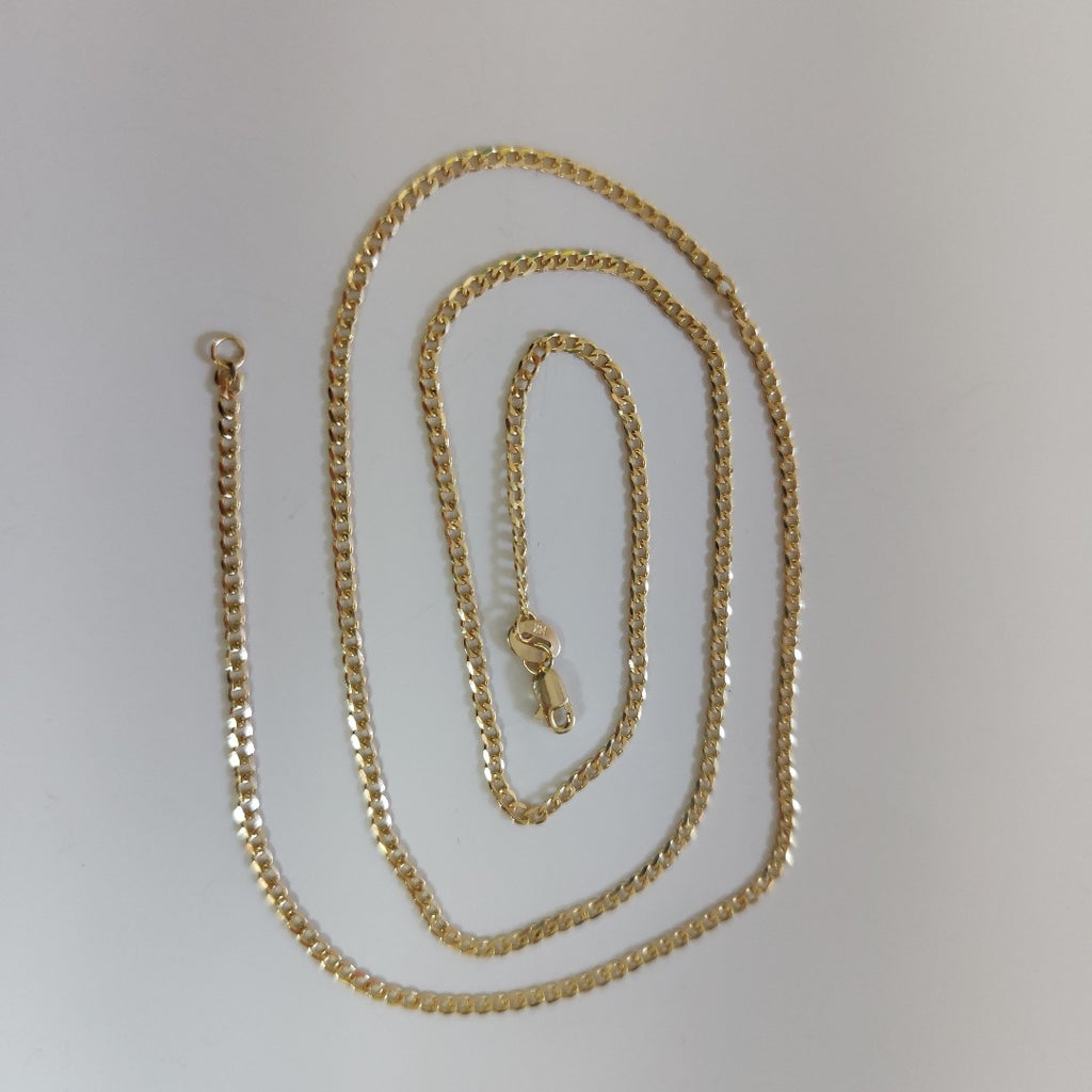 CADENA TEJIDO BARBADA 14K 55CM 4GR BP050 (NUEVO)