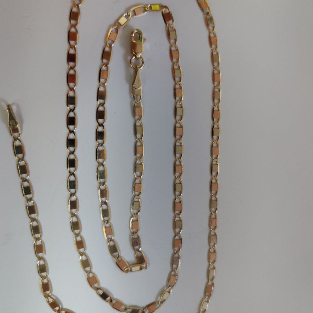 CADENA TEJIDO GUCHI ESPEJO COMBINADO 10K 60CM 4.7GR GUCHIESPEJO050 (NUEVO)