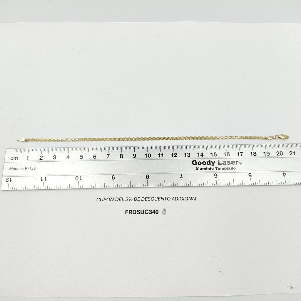 PULSERA TEJIDO CHINO 14K 21 CM 2.7 GR BISMARRK 21 (NUEVO)