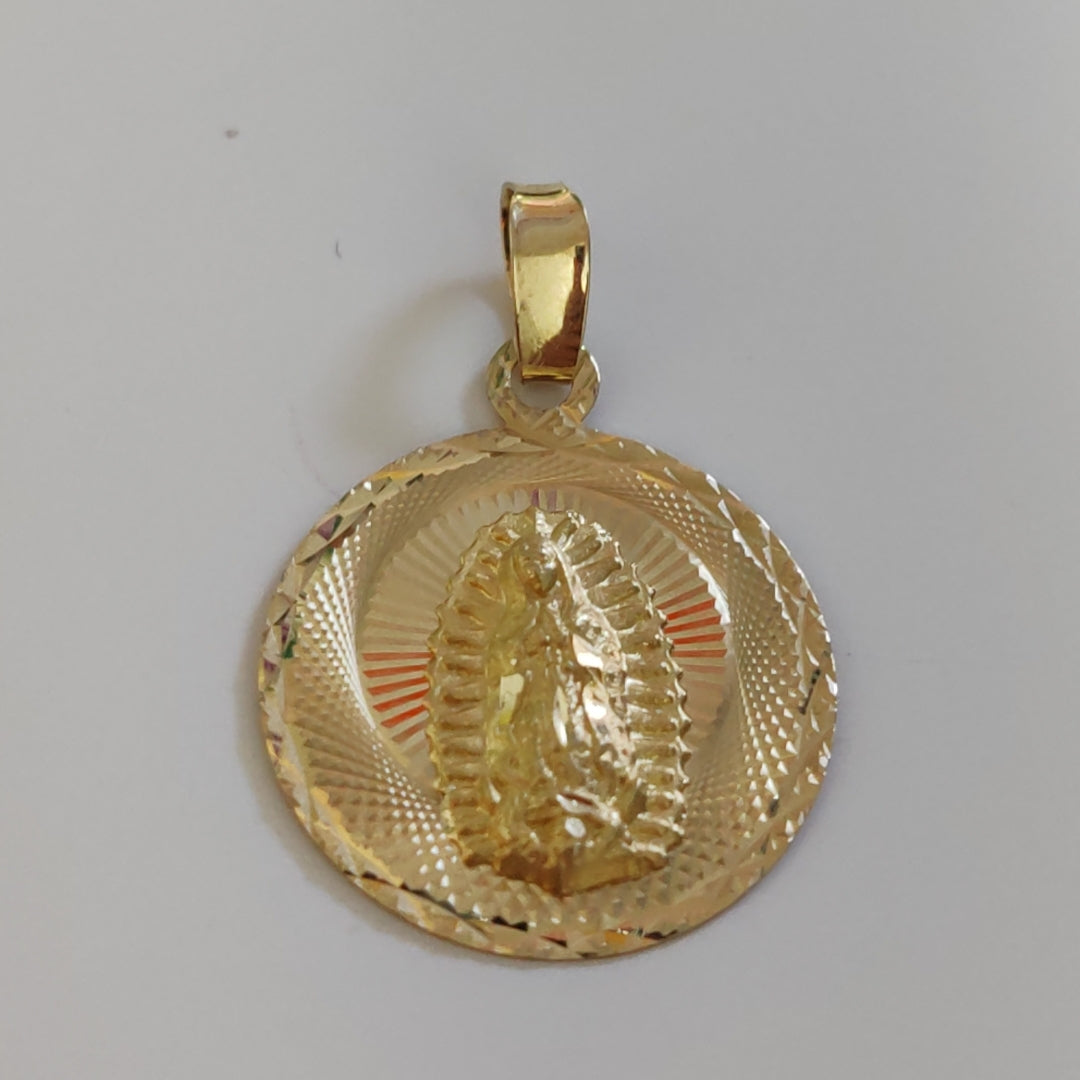 DIJE MEDALLA RELIGIOSA 14K 0.9 GR MR 6 (NUEVO)