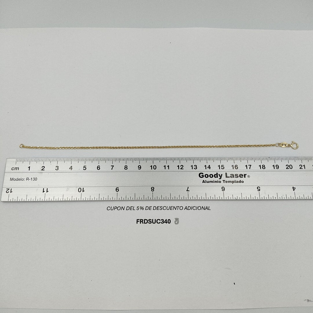 PULSERA TORZAL 10K 21 CM 1.8 GR (NUEVO)