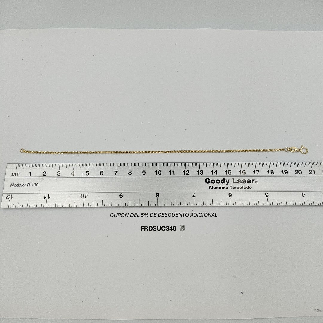 PULSERA TORZAL 10K 21 CM 1.8 GR (NUEVO)