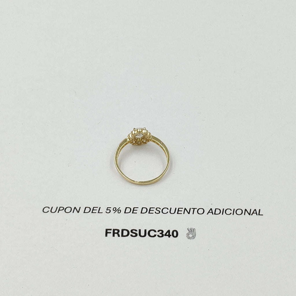 ANILLITO CON CIRCONIAS 14K 7 TALLA 1.6 GR ADP 60 (NUEVO)