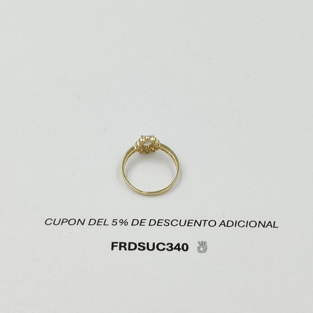 ANILLITO CON CIRCONIAS 14K 7 TALLA 1.6 GR ADP 60 (NUEVO)
