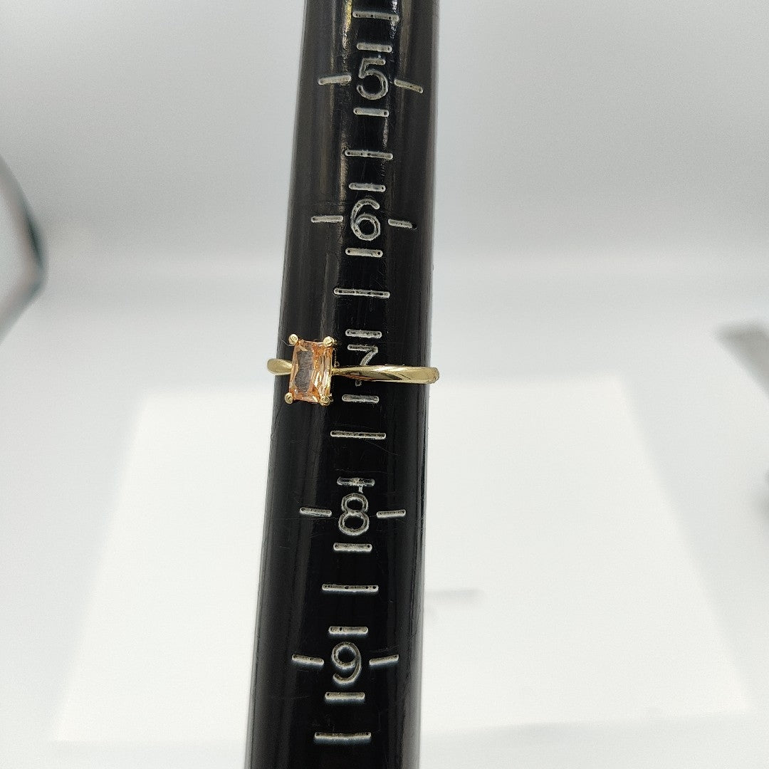 ANILLITO CON PIEDRA COLOR 14K 7 TALLA 1.2 GR ADR 119 (NUEVO)