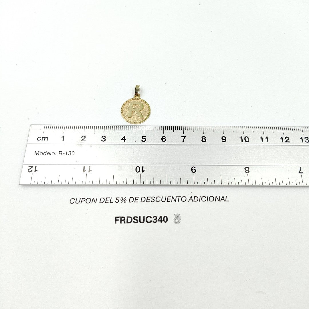 DIJE INICIAL R 14K 1.3 GR DLO 06 R (NUEVO)