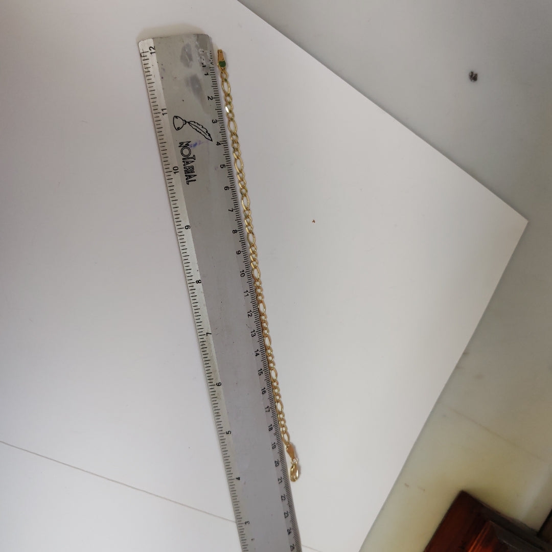 PULSERA TEJIDO 3X1 14K 21 CM 3.6 GR (NUEVO)