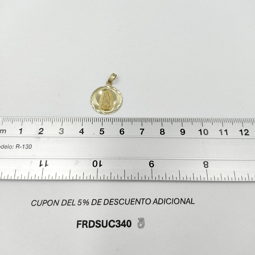 DIJE MEDALLA RELIGIOSA 14K 0.8 GR MR 6 (NUEVO)