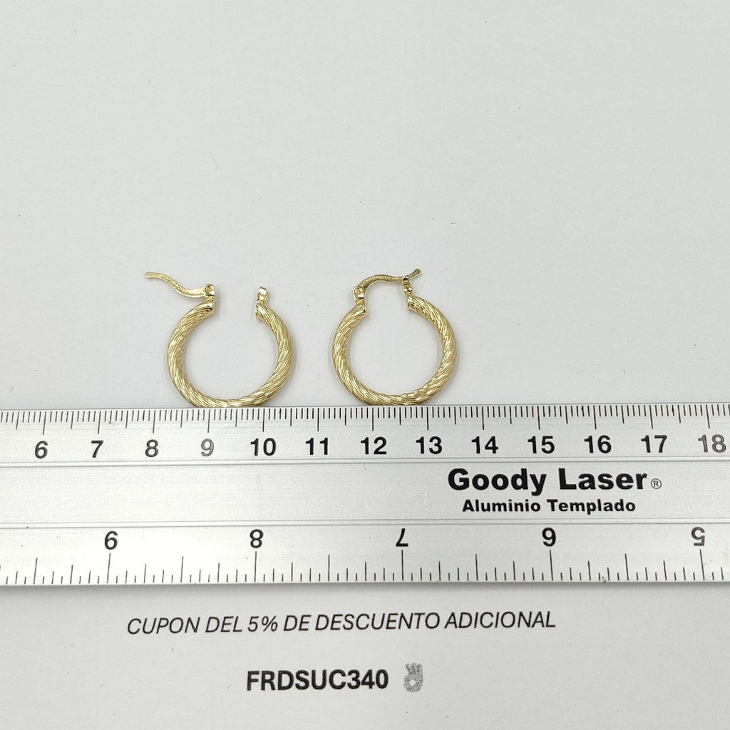 ARETES ARRACADAS TORZAL 14K 2.4 GR ET 03 (NUEVO)