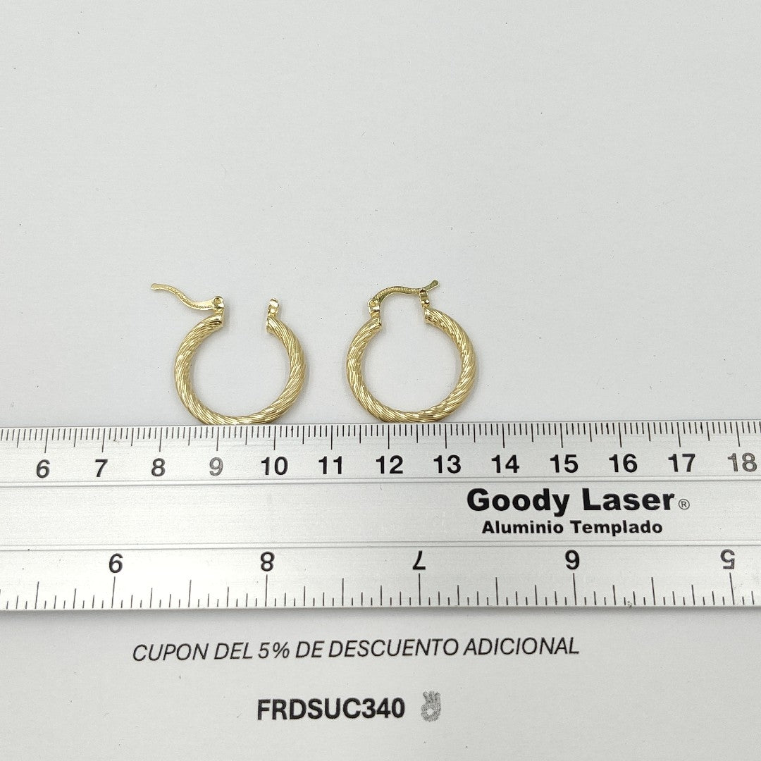 ARETES ARRACADAS TORZAL 14K 2.4 GR ET 03 (NUEVO)