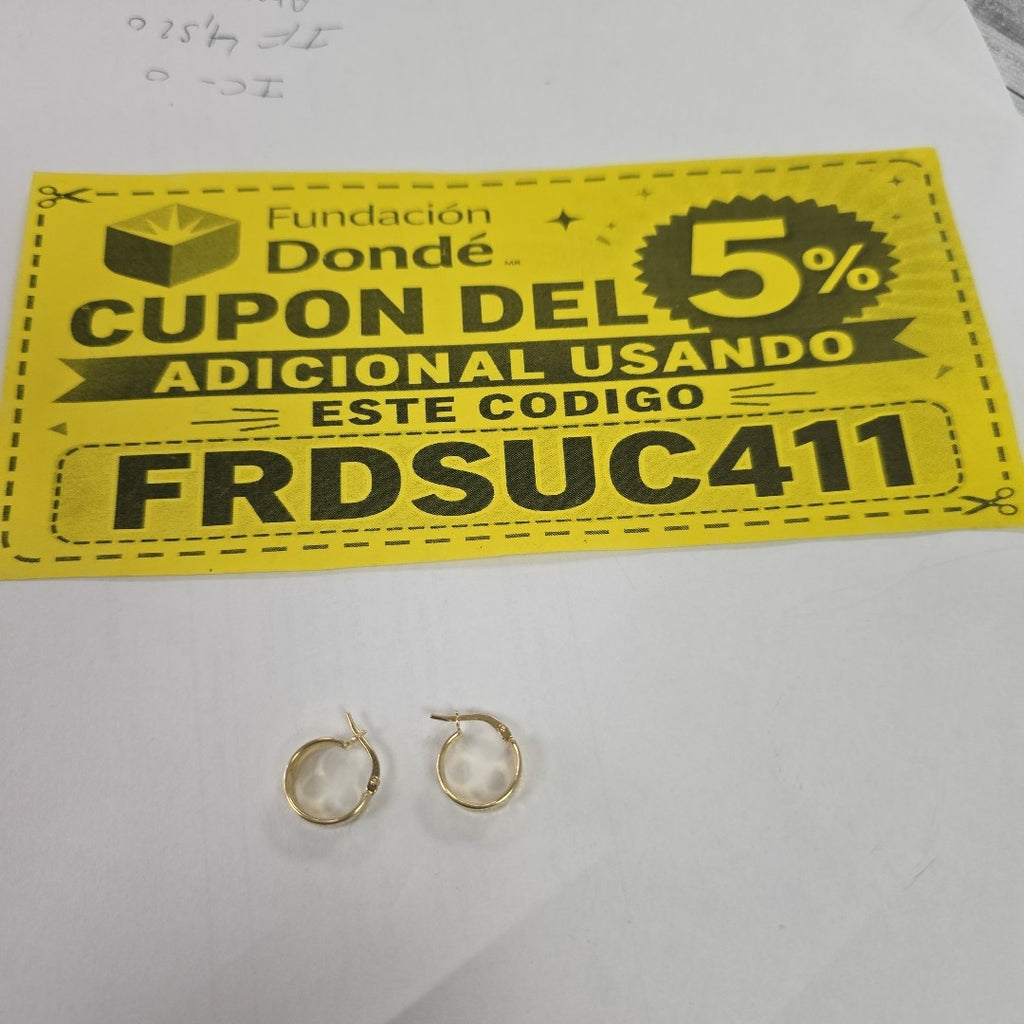 ARRACADAS ORO 10K 1.5 (NUEVO)