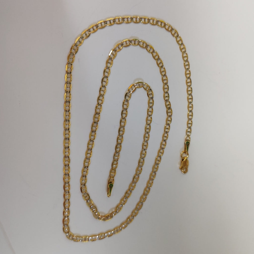 CADENA TEJIDO GUCHI DIAMANTADO 14K 55CM 5.1GR NPR060 55 (NUEVO)