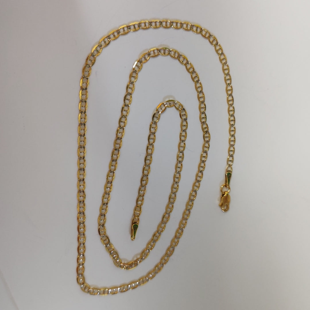 CADENA TEJIDO GUCHI DIAMANTADO 14K 55CM 5.1GR NPR060 55 (NUEVO)