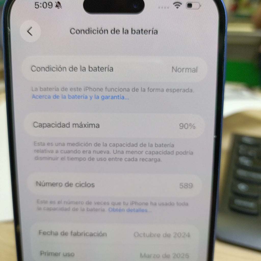 CELULAR APPLE IPHONE 16 PLUS A3289 (2024) 128 GB 8 GB RAM (SEMINUEVO)