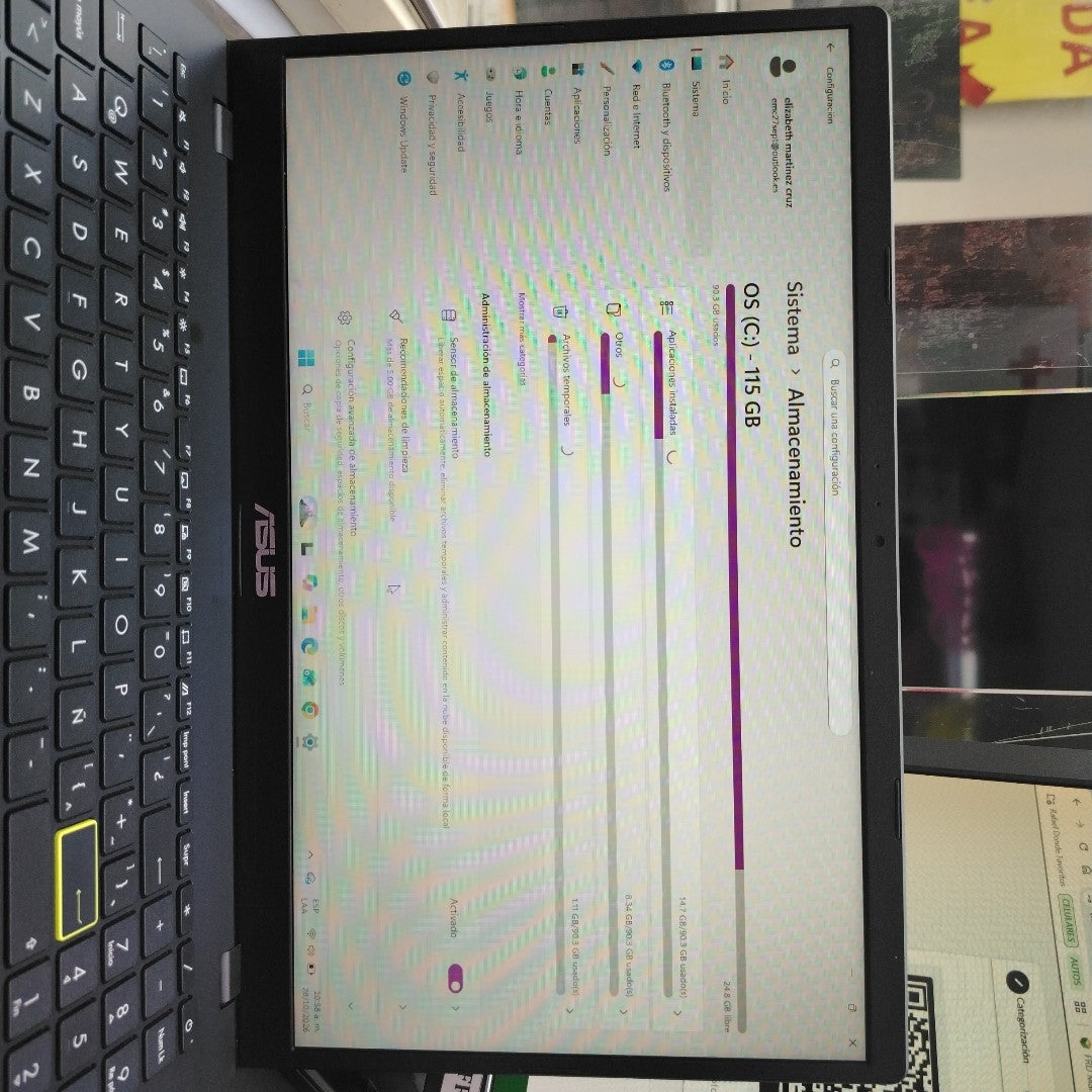 LAPTOP ASUS VIVOBOOK E510KA-BR760W (2024) 128 GB SSD 4 GB RAM (SEMINUEVO)