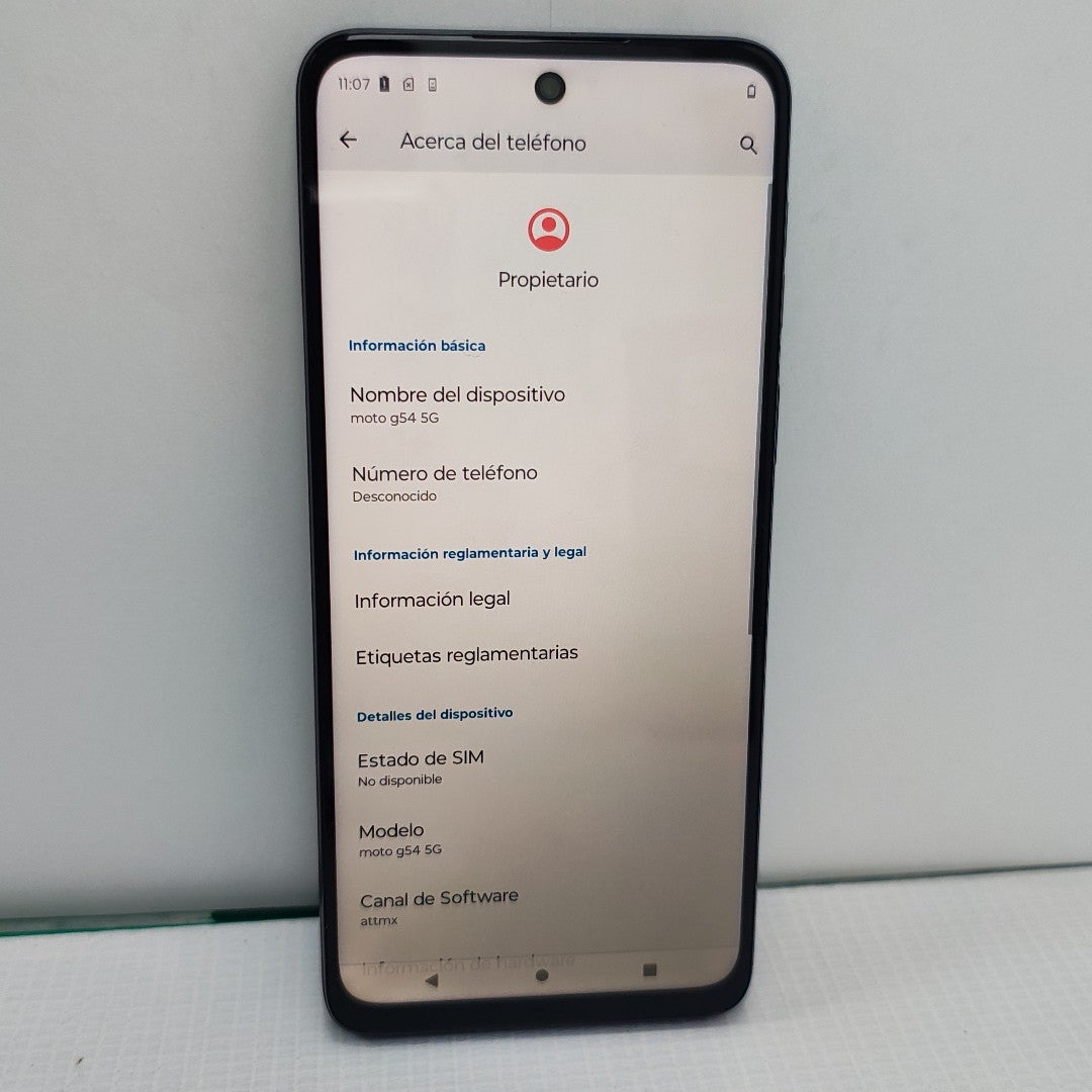 CELULAR MOTOROLA MOTO G54 5G XT2343-1 (2023) 256 GB 8 GB RAM (SEMINUEVO)