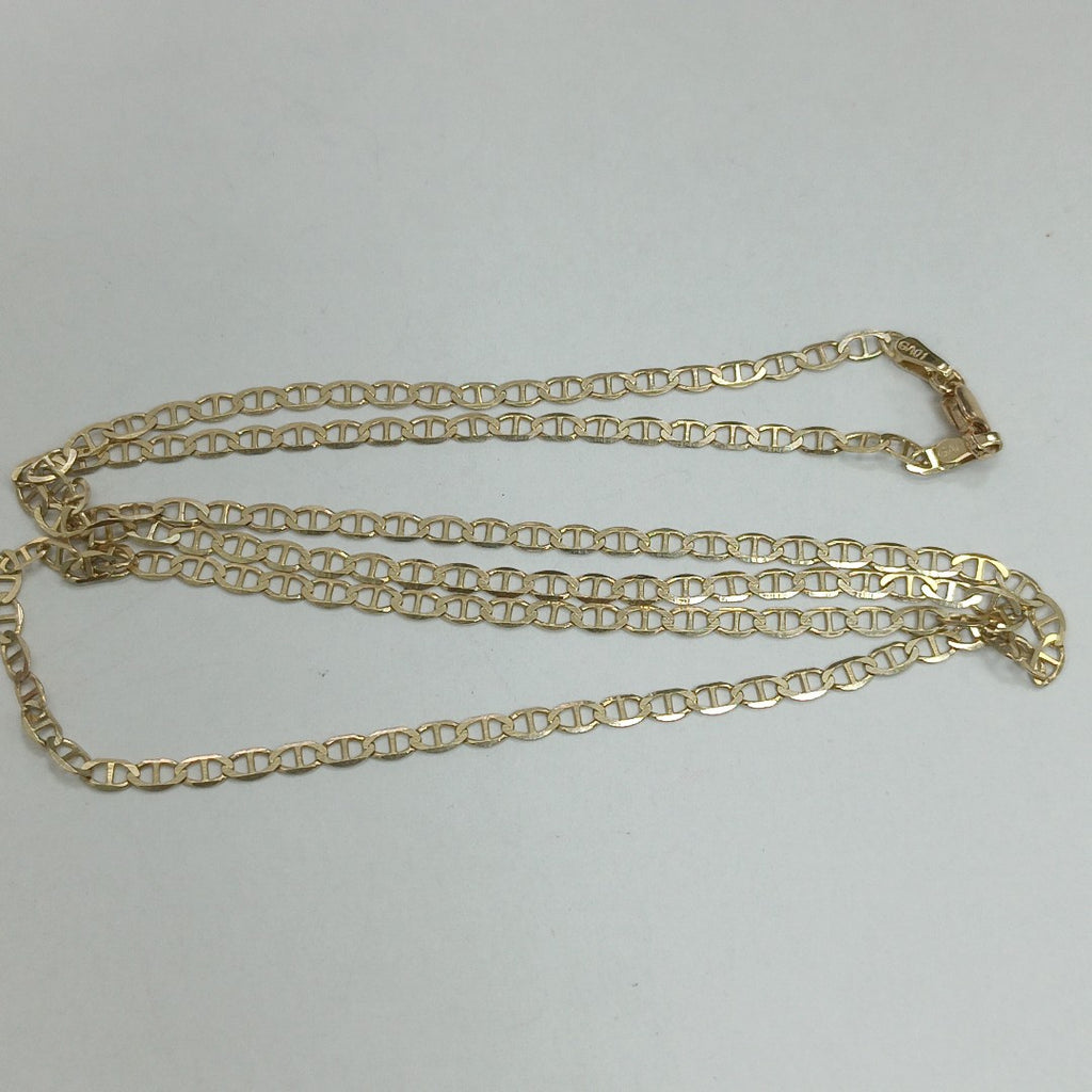 CADENAS TEJIDO GUCHI ORO 10K 60 CM 4.7 GR (NUEVO)