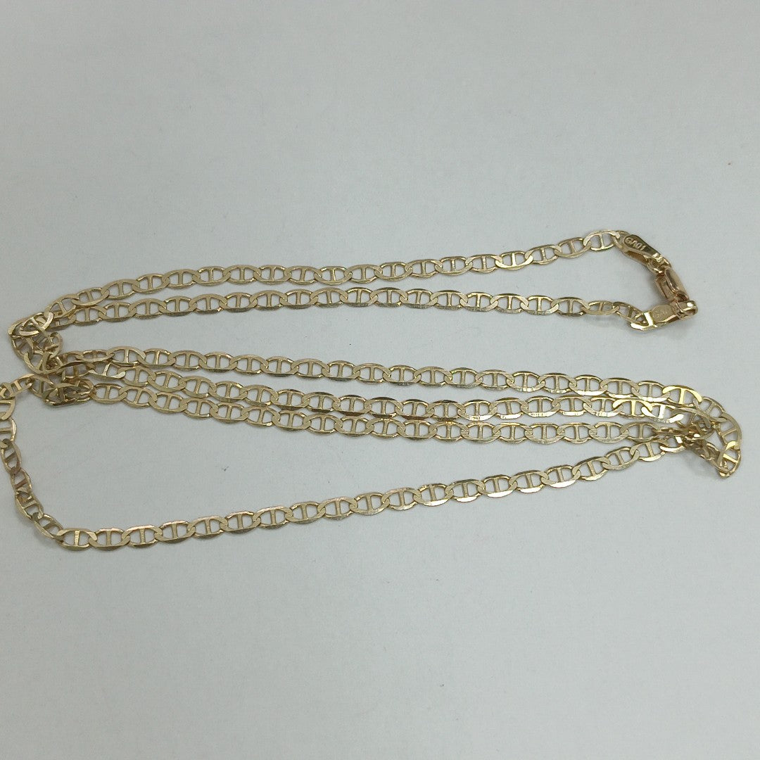 CADENAS TEJIDO GUCHI ORO 10K 60 CM 4.7 GR (NUEVO)
