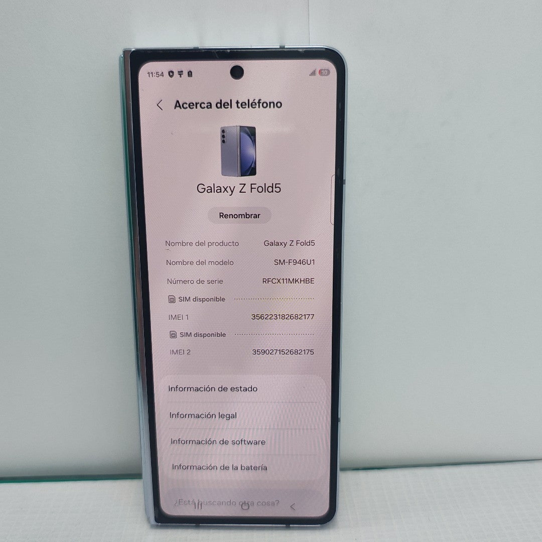 CELULAR SAMSUNG GALAXY Z FOLD5 SM-F946U1 (2023) 512 GB 12 GB RAM (SEMINUEVO)