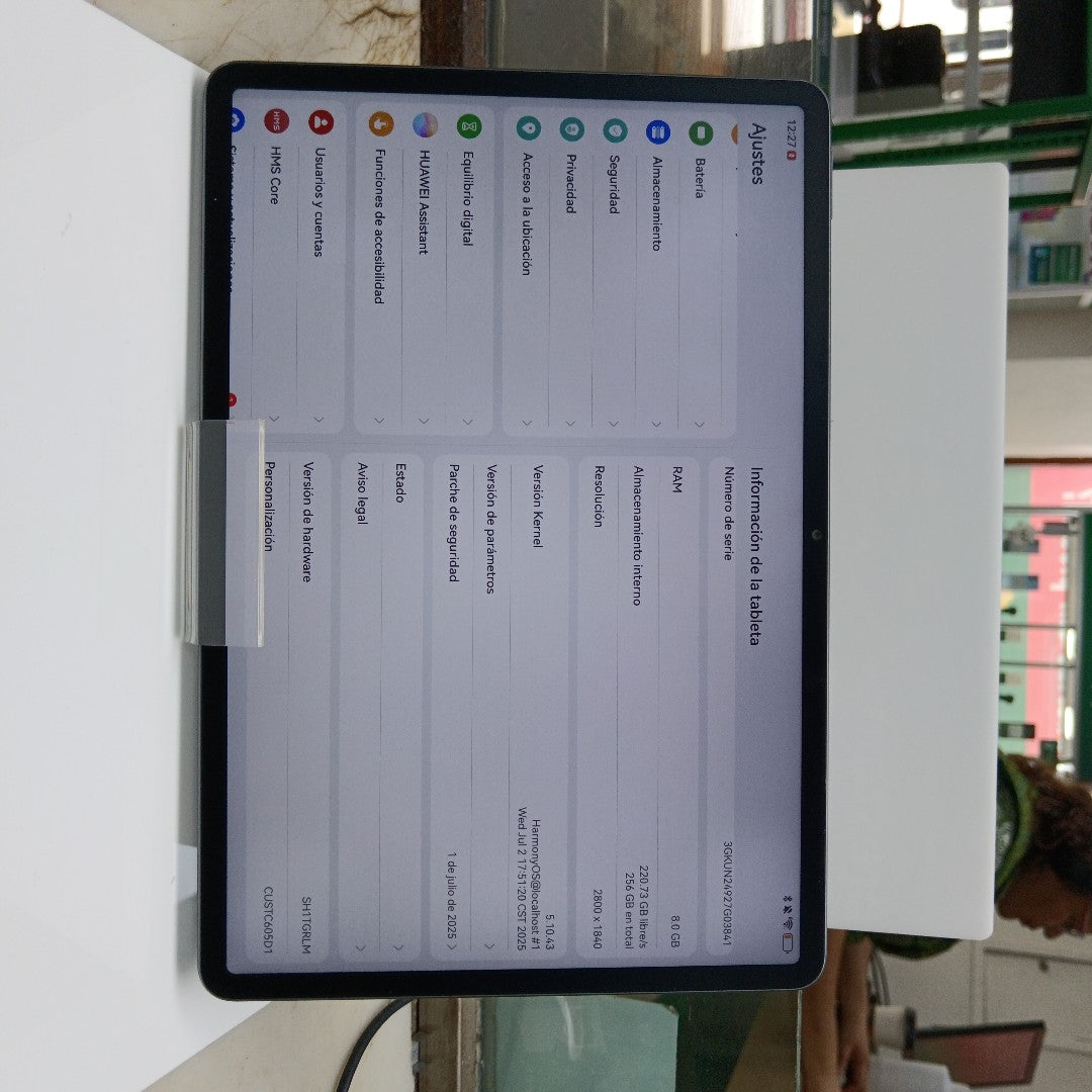 TABLETA HUAWEI MATEPAD 11.5"S TGR-W09 (2024) 256 GB 8 GB RAM (SEMINUEVO)