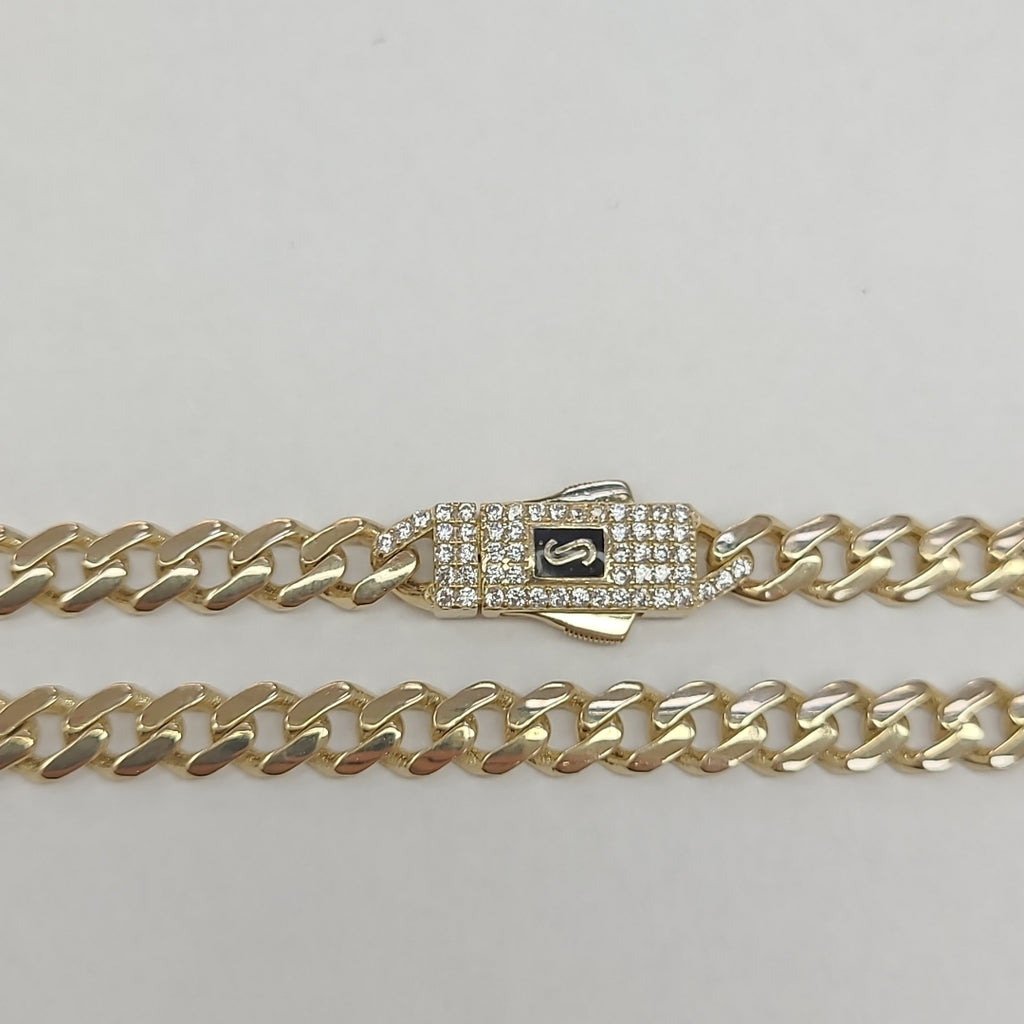 PULSERA BARBADA TIPO MONACO 14K 18 CM 4.7 GR (NUEVO)