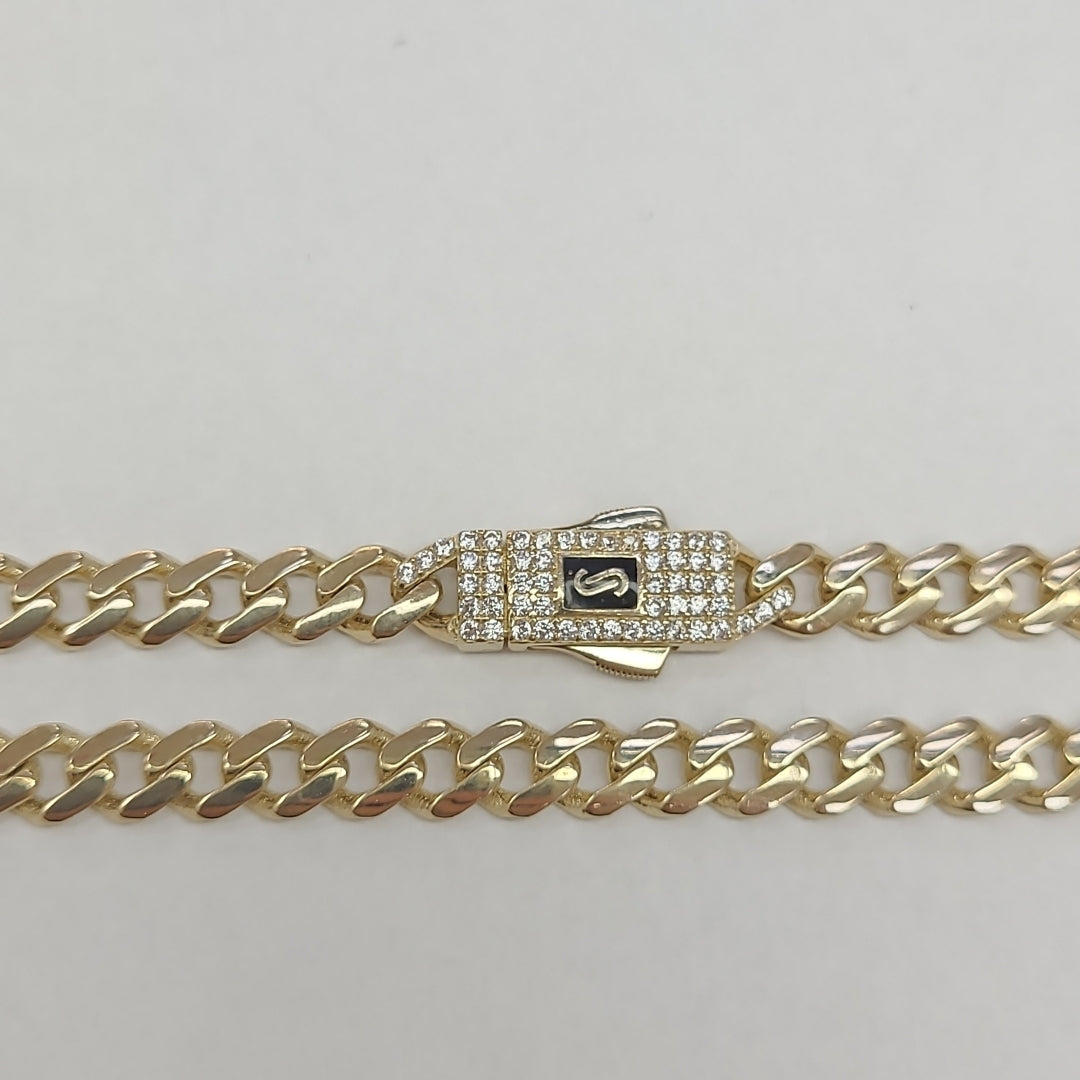 PULSERA BARBADA TIPO MONACO 14K 18 CM 4.7 GR (NUEVO)