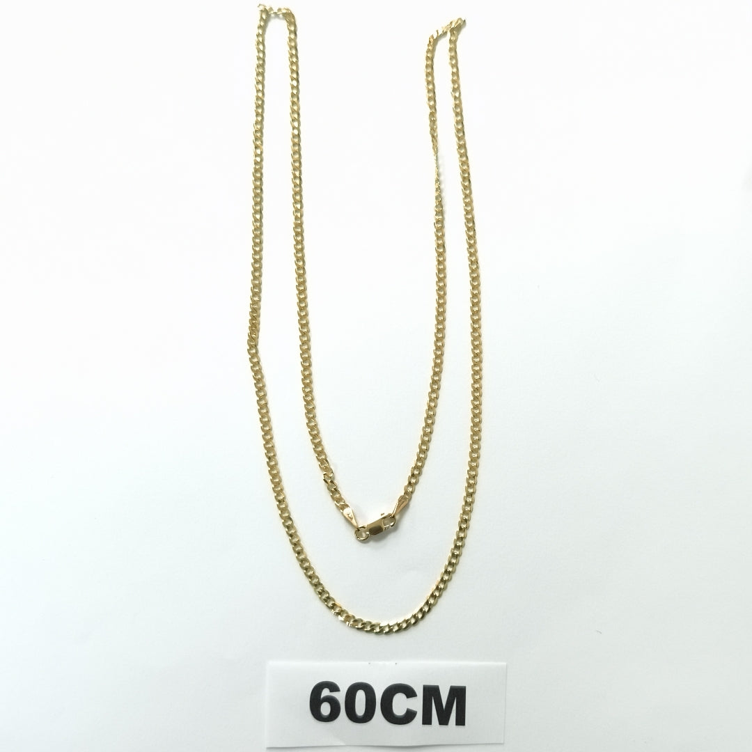 CADENA BARBADA 14K 60 CM 5.8 GR (NUEVO)