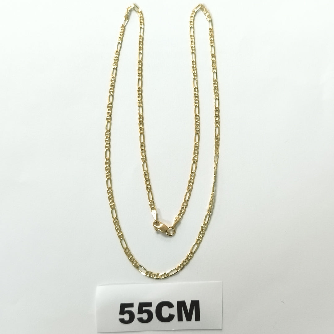 CADENA TEJIDO 3X1 14K 55CM 5.2GR FGP060 (NUEVO)